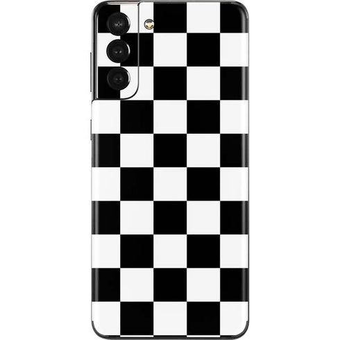 Black and White Checkered Galaxy S21 Plus 5G Skin